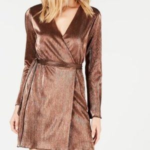 LEYDEN Mini Wrap Dress Long Sleeve